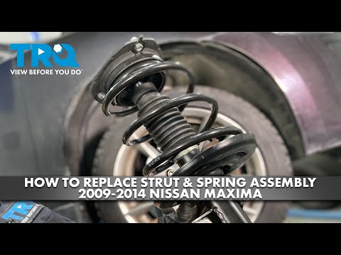 Видео: Как заменить стойку и пружину в сборе на Nissan Maxima 2009-2014 годов