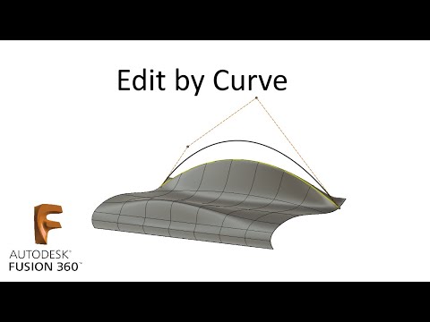 Видео: P.60. Edit T-Spline by Curve in Fusion 360 / Редактируем Т-Сплайн по управляющей кривой во Фьюжн 360