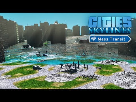 Видео: Cities Skylines - ТРИ ЦУНАМИ ПОДРЯД! Город затоплен😢