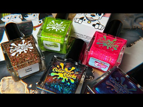 Видео: Мои лаки Color Flecks + распаковка коллекции СОБАКИ ✨ 