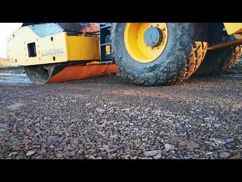 Видео: Грунтовый каток Люконг трамбовка дорожного полотна.