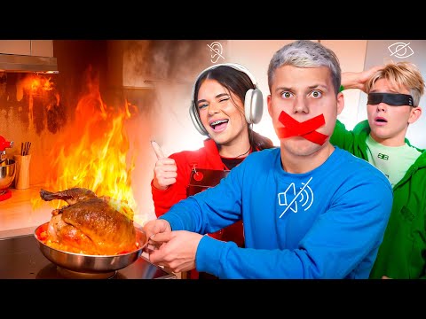 Видео: ПОДОЖГЛИ КУХНЮ! СЛЕПАЯ, НЕМАЯ, ГЛУХАЯ ГОТОВКА (АДРЕНАЛИН ХАУС)