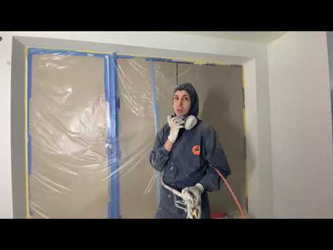 Видео: Безвоздушная механизированная покраска. Аппарат Aspro 2100