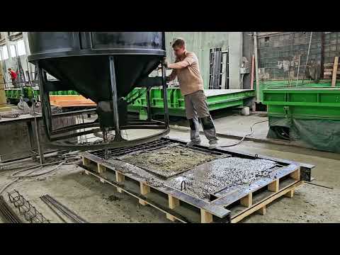 Видео: Производство ЖБИ панелей