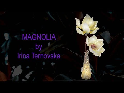 Видео: DIY magnolia free master class. Бесплатно магнолия