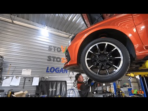 Видео: Замена левой опоры КПП на Lada Vesta на кастомную на пробеге 83.000 км