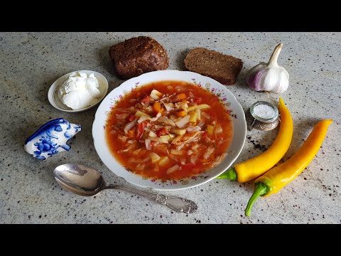 Видео: БОРЩ для жаркой погоды!)) Выпуск №813