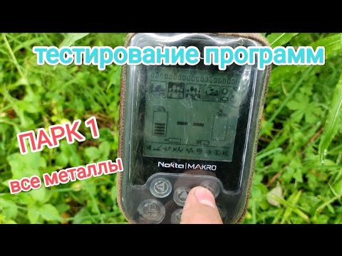 Видео: тестирую программы на NOKTA MAKRO SIMPLEX PLUS, копаю металл по заросшей лесной дороге.