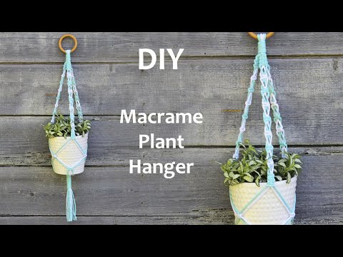 Видео: Easy Macrame Plant Hanger for Beginners | Макраме Кашпо для Цветов | Макраме для Начинающих