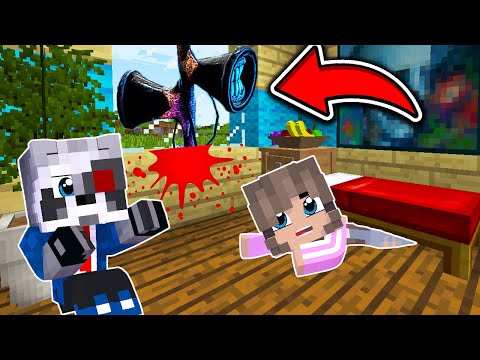 Видео: СИРЕНОГОЛОВЫЙ ПРИШЕЛ К НАМ ДОМОЙ В МАЙНКРАФТ ТРУБОГОЛОВЫЙ ЖЕЛЕЙНЫЙ РОТ SCP SIREN HEAD MINECRAFT