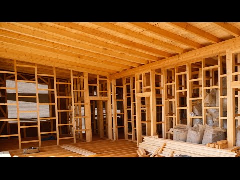 Видео: Детайли по преградни стени на дървени конструкции