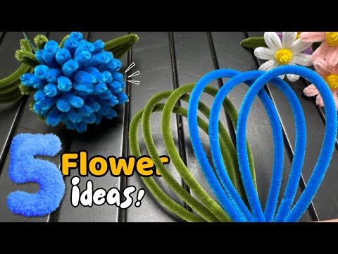 Видео: Невероятно просто! 😍 Превратите ершики для труб в 5 захватывающих цветов ручной работы! 💐🎨 Aimee DIY