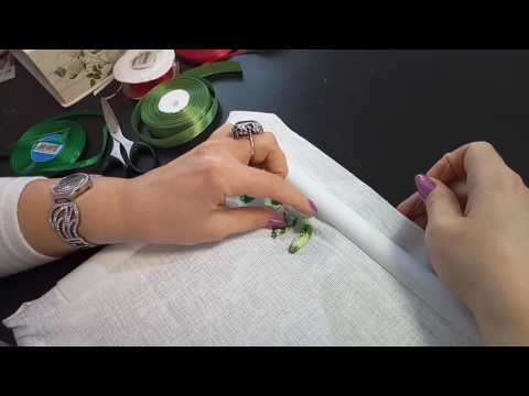 Видео: Первые шаги в вышивке лентами. First steps in embroiding with ribbon