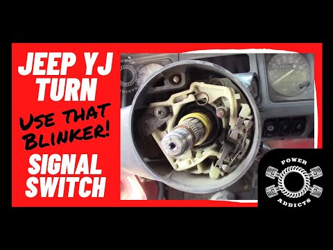 Видео: Jeep Wrangler YJ — Установка нового переключателя указателей поворота #poweraddictscrew #jeepwran...