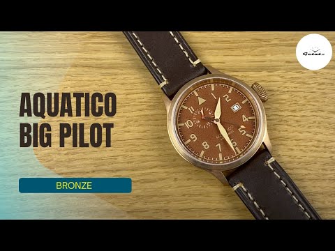 Видео: БРОНЗА, КАЧЕСТВО И ЦЕНА! Aquatico Big Pilot 43mm Bronze