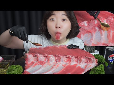 Видео: Сырый тунь / Mukbang eating show