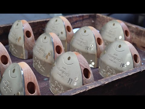 Видео: Замечательный процесс производства клюшки для гольфа. Корейская фабрика гольфа