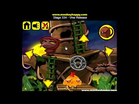 Видео: Прохождение Игры. Обезьянка Идёт К Счастью. Этап 334. Распускание Виноградной Лозы. Мультик Игра.