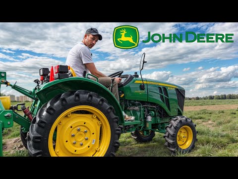 Видео: Смотрите, как работает минитрактор John Deere! Трактор дизельный John Deere 3028 EN