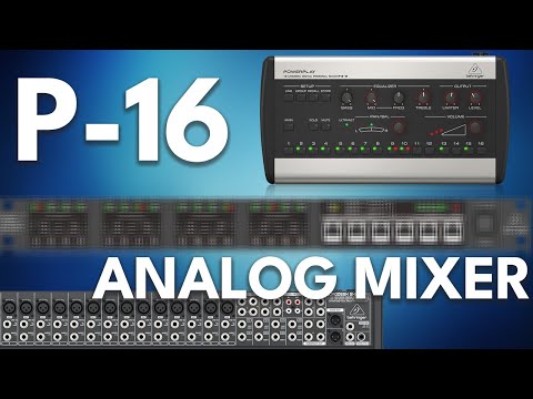Видео: Как подключить Behringer P-16 к аналоговому микшеру