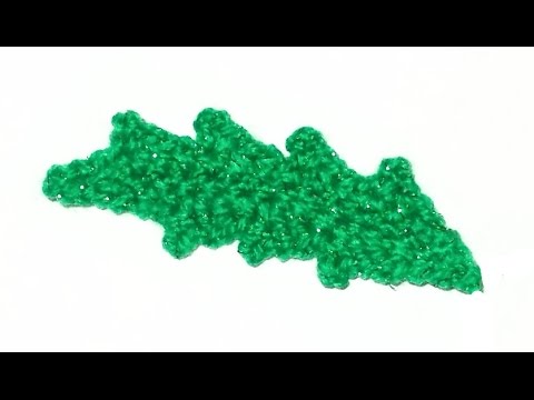 Видео: Как связать лист ромашки - How to crochet leaf chamomile