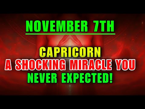 Видео: 💫 Внимание, Козерог! 7 ноября ожидаются три мощных благословения — не пропустите!