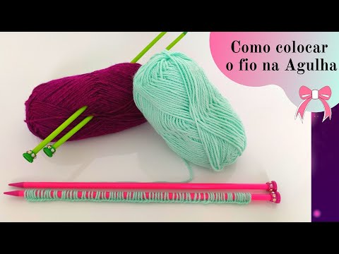 Видео: ВЯЗАНИЕ ДЛЯ НАЧИНАЮЩИХ - КАК УСТАНОВИТЬ ПРЯЖУ В ИГЛУ