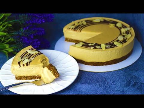 Видео: Карамельный пп чизкейк без выпечки! ПП рецепт без лактозы, без желатина, без сахара!
