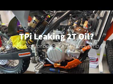 Видео: Утечка масла для двухтактных двигателей KTM/Husqvarna TPi? Рекомендуем проверить этот момент на в...