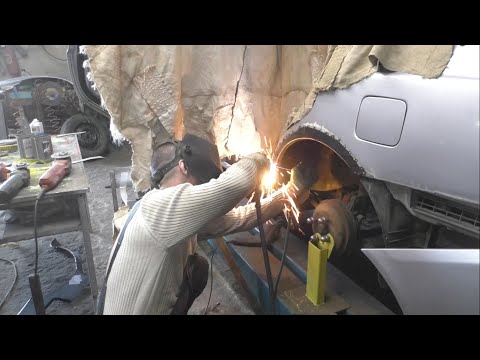 Видео: Hyundai Accent замена арки заднего крыла