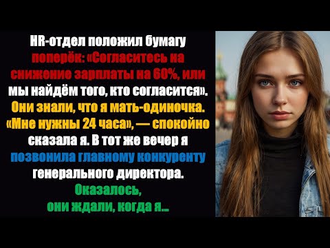 Видео: Отдел кадров сказал мне согласиться на 60% сокращение зарплаты или уйти. А потом я сделал...