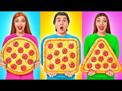 Видео: Квадратная Треугольная или Круглая еда Челлендж #5 от Multi DO Challenge