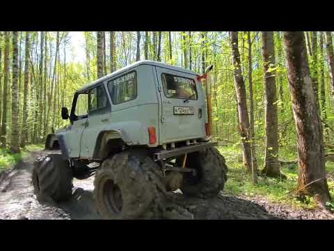 Видео: Испытание УАЗ , мост газ66 арочные колеса, M57. SS-BMW