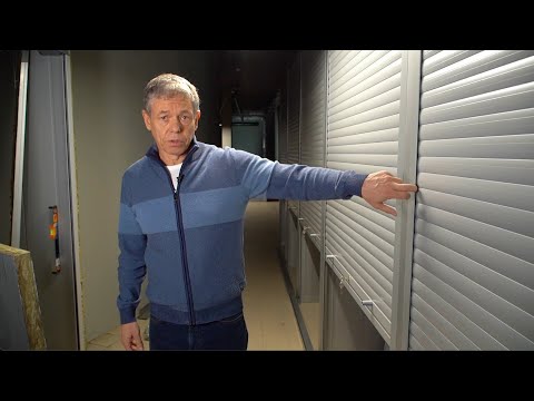 Видео: Обустройство кладовок в подземном паркинге. Роллетные шкафы GetAngel.