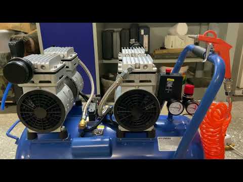 Видео: Безмасляный компрессор Hyundai HYC 3050S