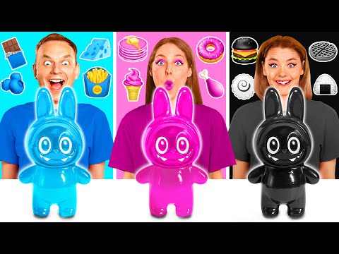 Видео: 24 Часа Едим Еду Одного Цвета Челлендж | Смешные Кулинарные Трюки от BaRaDa Gold Challenge