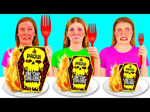 Видео: Большая, Средняя или Маленькая Тарелка Челлендж | Сумасшедшие Кулинарные Идеи от TeamTeen Challenge