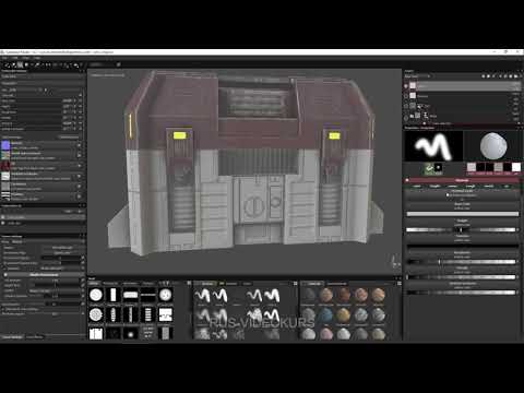 Видео: Substance Painter для новичков - полный курс: 13 - Инструмент «Проекция», штамп