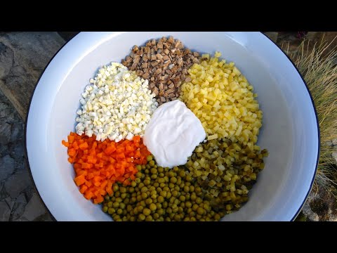 Видео: Оливье классический. Салат Оливье вкусный домашний рецепт. Оливье салат рецепт классический.