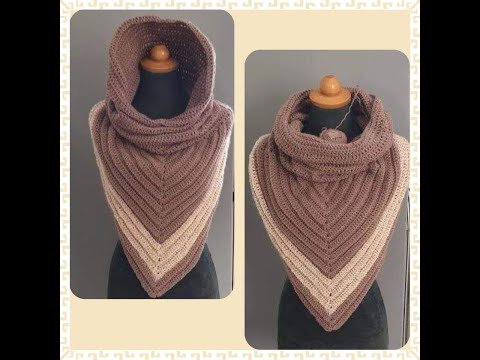 Видео: *3 в 1. Суперлегкая шаль с бесконечным шарфом и капюшоном. *Подходит для начинающих.