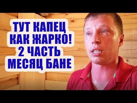 Видео: Баня из бруса. Что стало за месяц. Появились косяки!