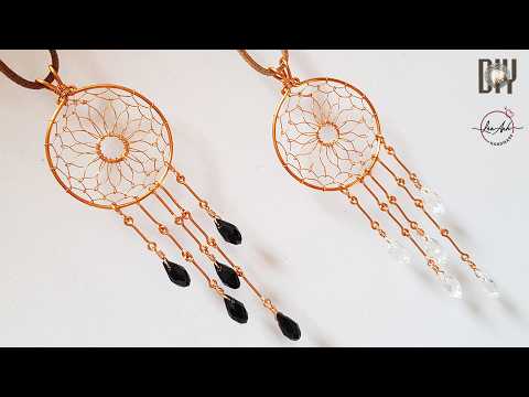 Видео: Идея для изготовления подвески из проволоки в домашних условиях | Ловец снов «Подсолнух»