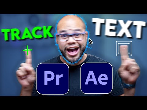 Видео: Текст трека движения к объекту — 3 метода в Premiere Pro и After Effects