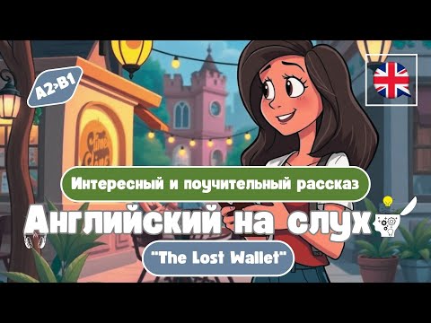 Видео: Интересная и поучительная  история  : "The Lost Wallet" (A2-B1)🎧Английский на слух