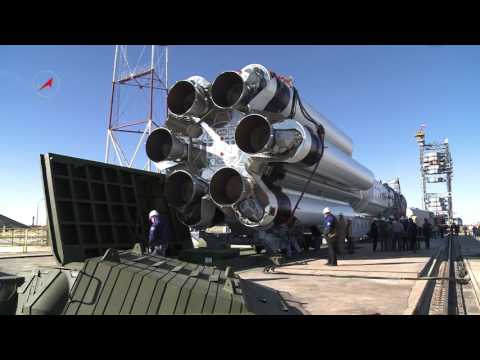 Видео: Вывоз РКН "Протон-М" с КА ЭкоСтар-21 (EchoStar 21)