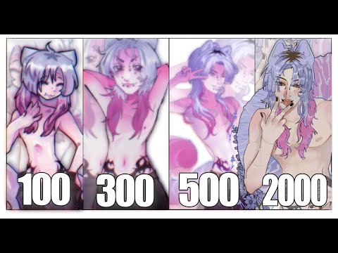 Видео: ЗАКАЗАЛА АРТ У ПОДПИСЧИКОВ ЗА 100/300/500/2000 РУБЛЕЙ | арт ревизор #art  ⸜( •⌄• )⸝