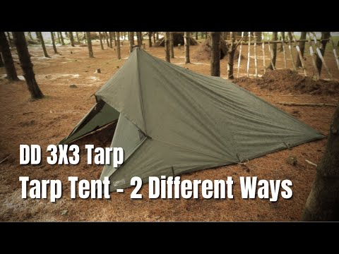 Видео: Tarpology - DD 3X3 Tarp - Палатка-брезент - 2 разных способа