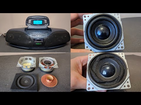 Видео: Ремонт динаміків Panasonic cobra RX DT-95 DT-75 заміна підвісів, модернізація обзор
