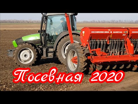 Видео: Посев ячменя ВНИС  DEUTZ-FAHR AGROFARM 115G