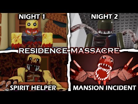 Видео: Residence Massacre – Все Ночи и Мини-игры | Полная Игра | Roblox